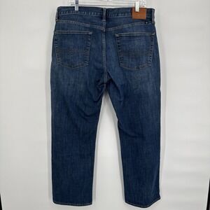 Lucky Brand 221 Original Straight Jeans‎ Mens 36x30 Blue Dark Wash Denim Stretch